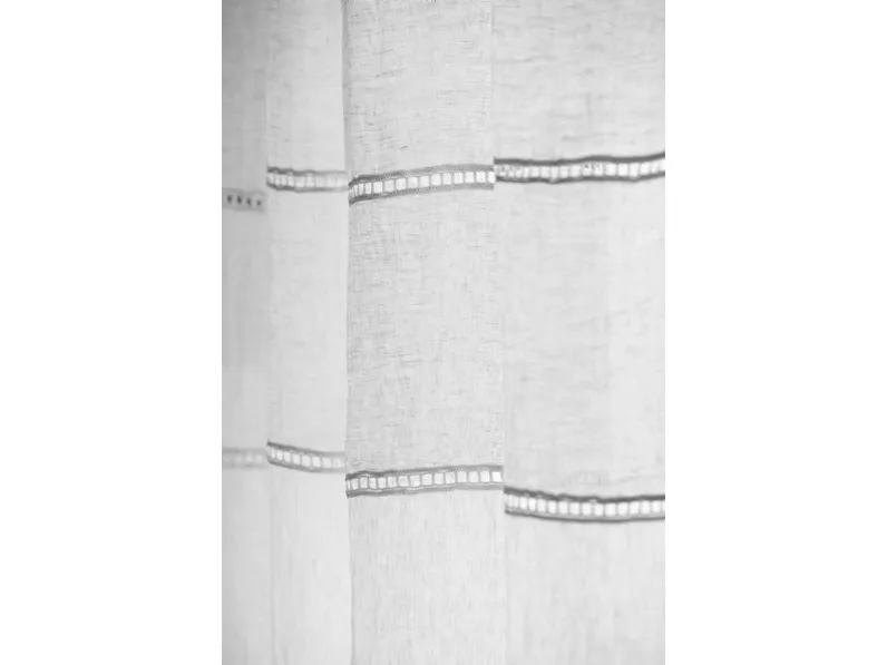 Tenda Pamphilj Righe Orizzontali Opus in lino di Mastro Raphael