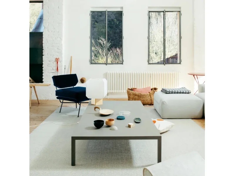 Tavolino in laminato Fenix Tense di MDF Italia