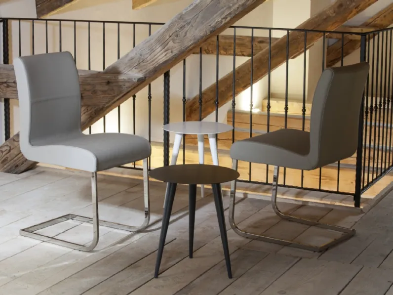 Tavolino Tondo in acciaio di Ambiance Italia