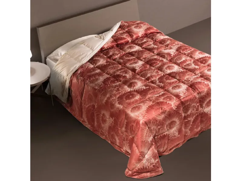 Trapunta floreale in cotone 11160A di Daunenstep