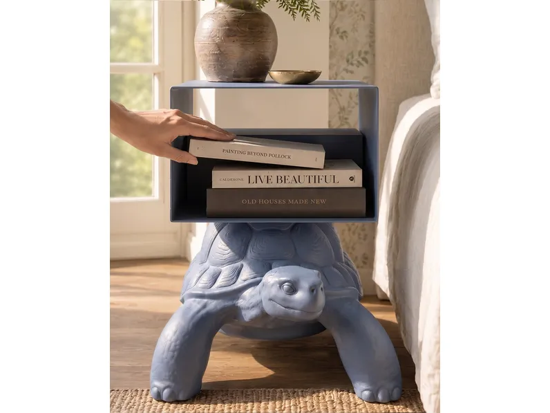 Tavolino di design Turtle Carry di Qeeboo