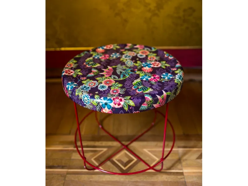 Tavolino in tessuto e resina Ukiyo di Moroso