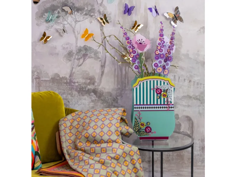 Vaso Bucarest in cristallo acrilico e vetro di Vesta