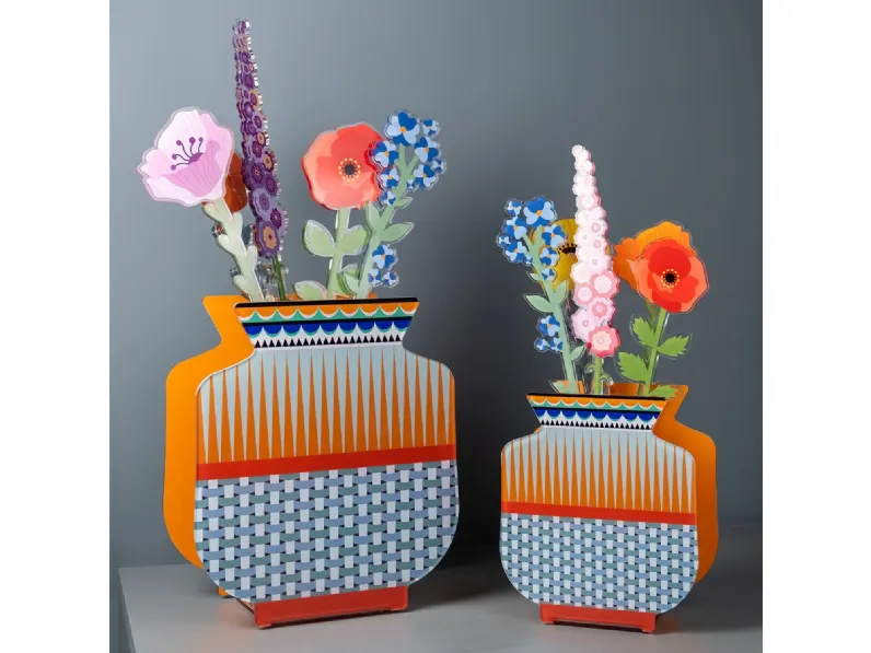 Vaso Fenice in cristallo acrilico e vetro di Vesta