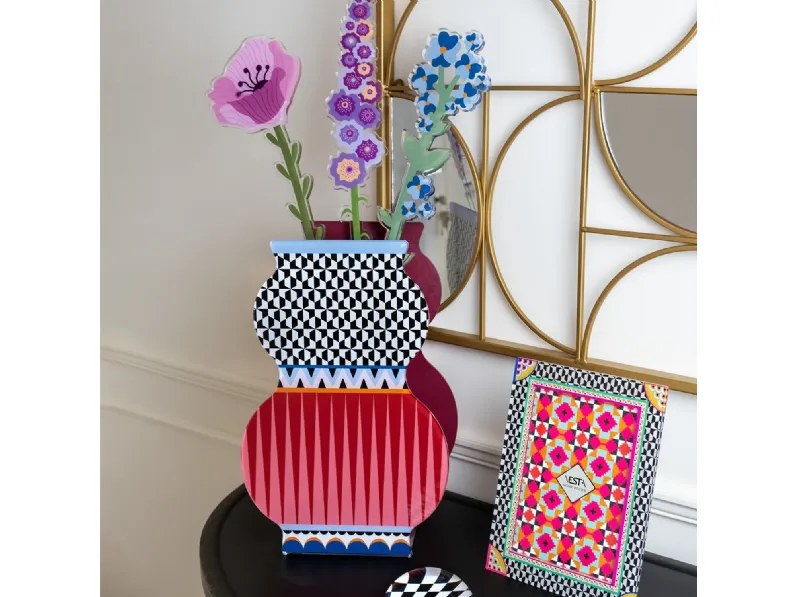 Vaso Giudecca in cristallo acrilico e vetro di Vesta