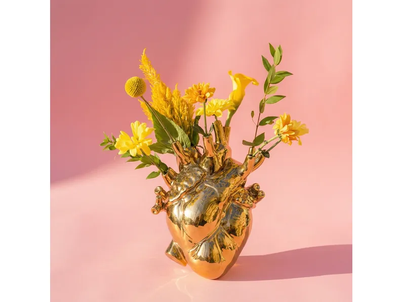 Vaso Love in Bloom Gold di Seletti