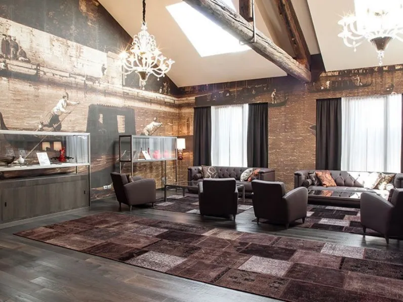 Tappeto antico rivisitato in chiave moderna Vintage 02 di Sartori Rugs