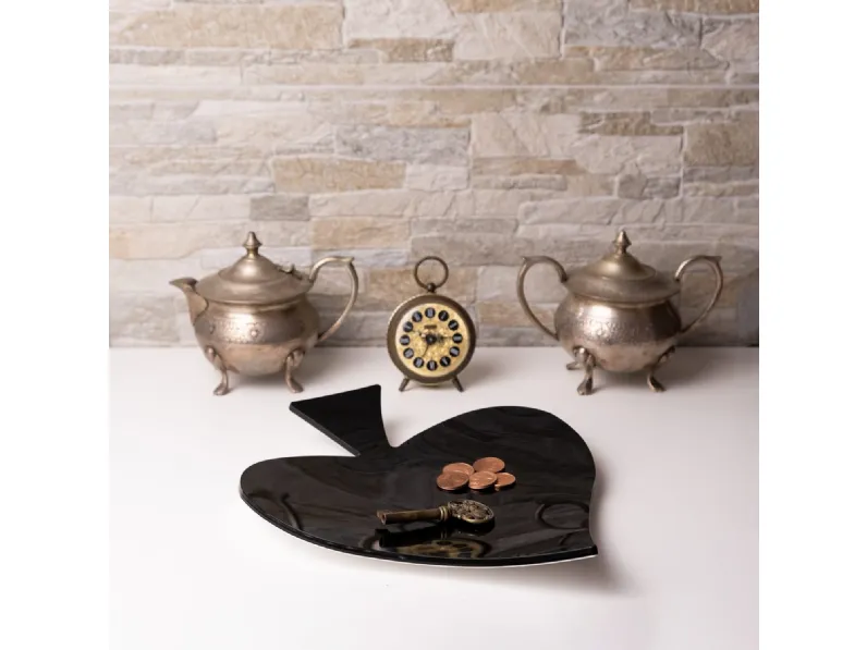 Vuotatasche Carte Picche in cristallo acrilico di Vesta