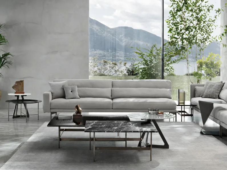 Tavolino Waves in vetro o marmo di Fiam