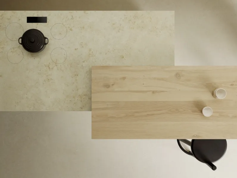 Top Cucina Wood Look Oak Satin di Marazzi