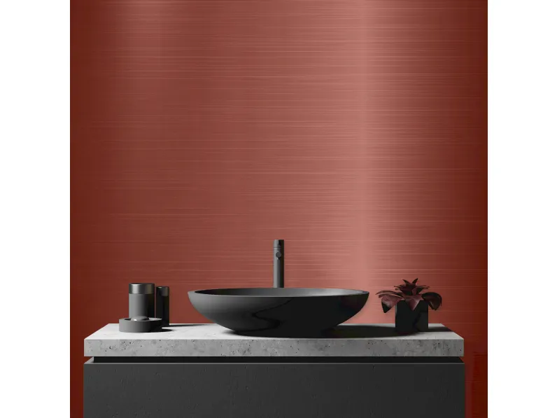 Pannello Decorativo WPRS monocromatico con effetto rame spazzolato di Pintdecor Wallpanel