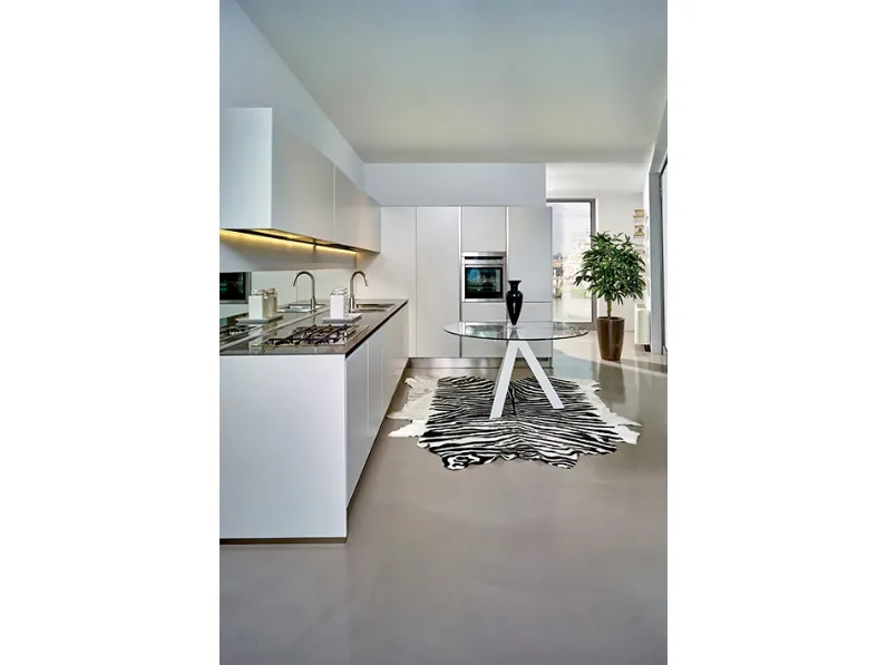 Tappeto in pelle stampata Zebra di Sitap