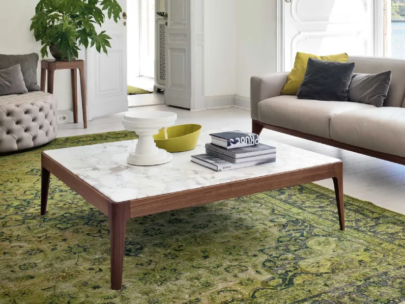 Tavolini con piano in marmo Ziggy di Porada