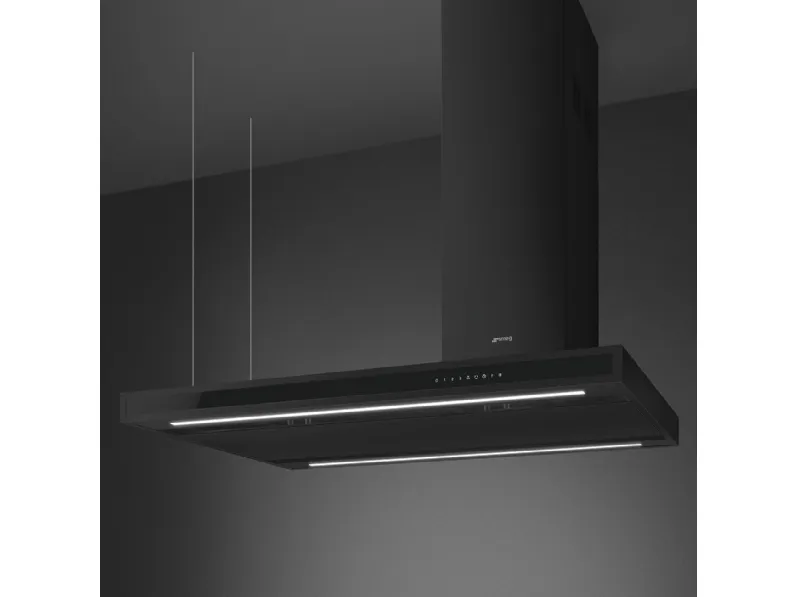 Cappa a isola KLTI12L4MB di Smeg