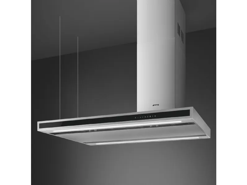 Cappa a isola KLTI12L4X di Smeg