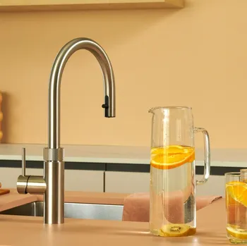 Rubinetto Flex Round in acciaio inox di Quooker