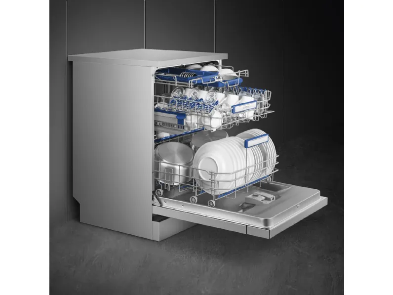 Lavastoviglie Universale Inox LVS344PM di Smeg