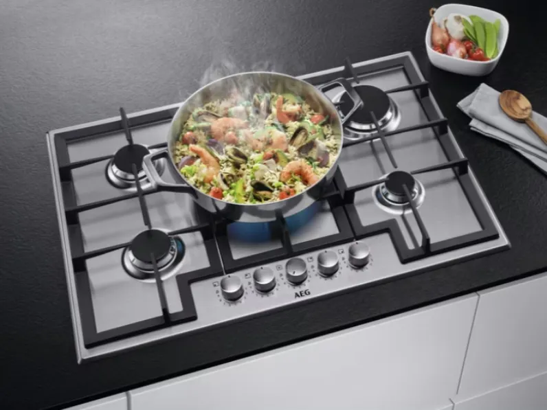 Piano cottura a gas 3000 Slim Profile di AEG