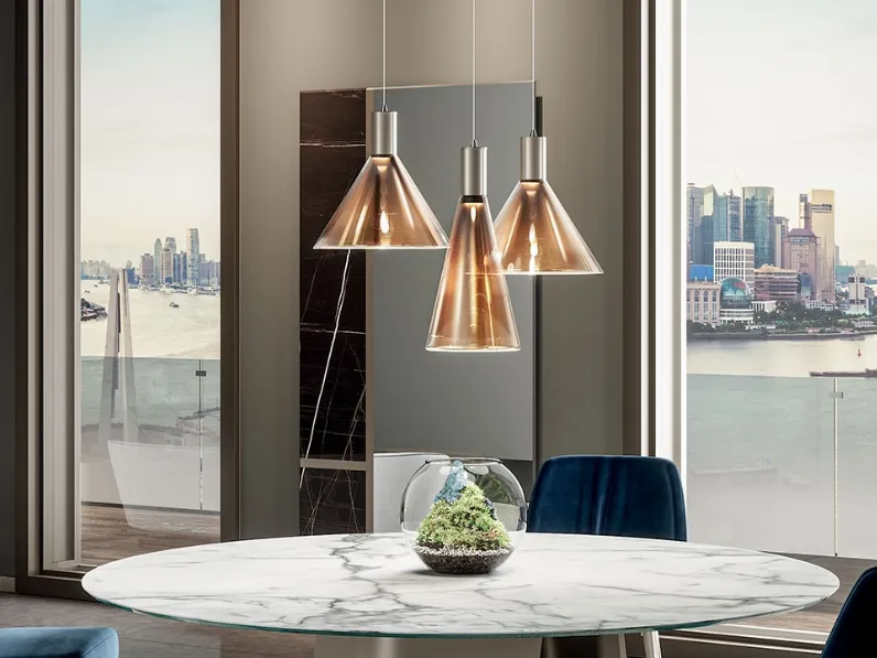 Lampada a sospensione in vetro di Murano Accademia di Reflex