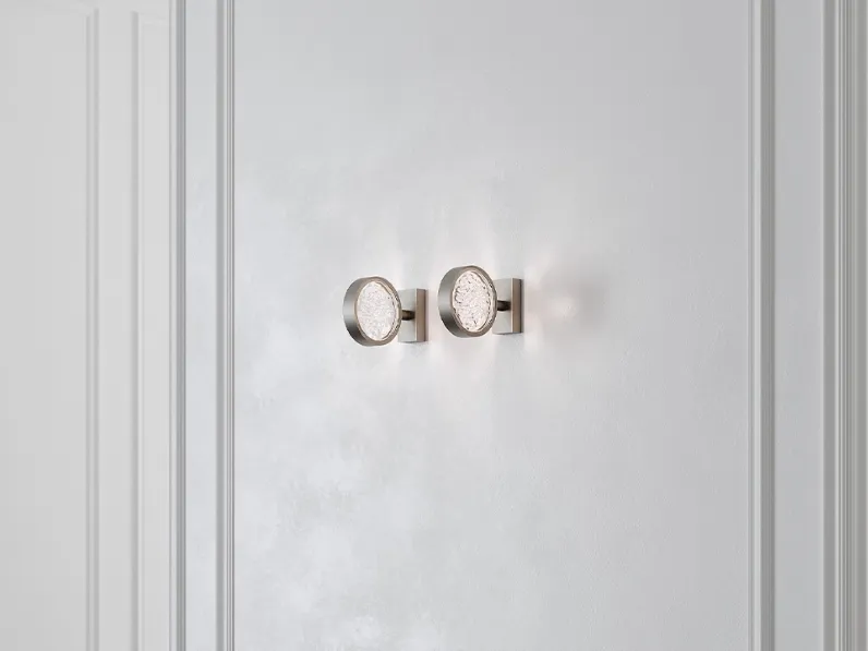 Lampada da parete Acqua Applique in metallo e vetro di Reflex