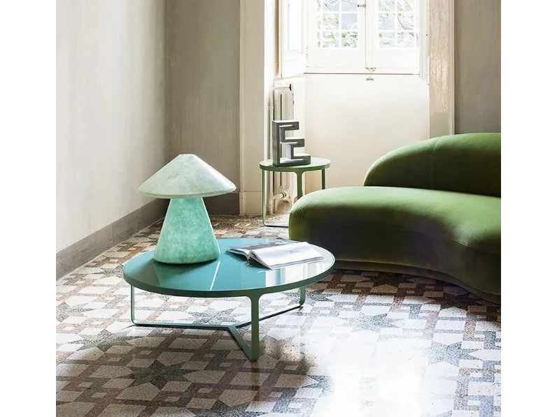 Lampada da tavolo in vetroresina ADA di Tacchini