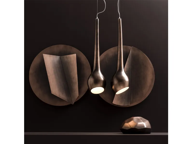 Lampada a sospensione Vanille in ceramica verniciata di Adriani e Rossi