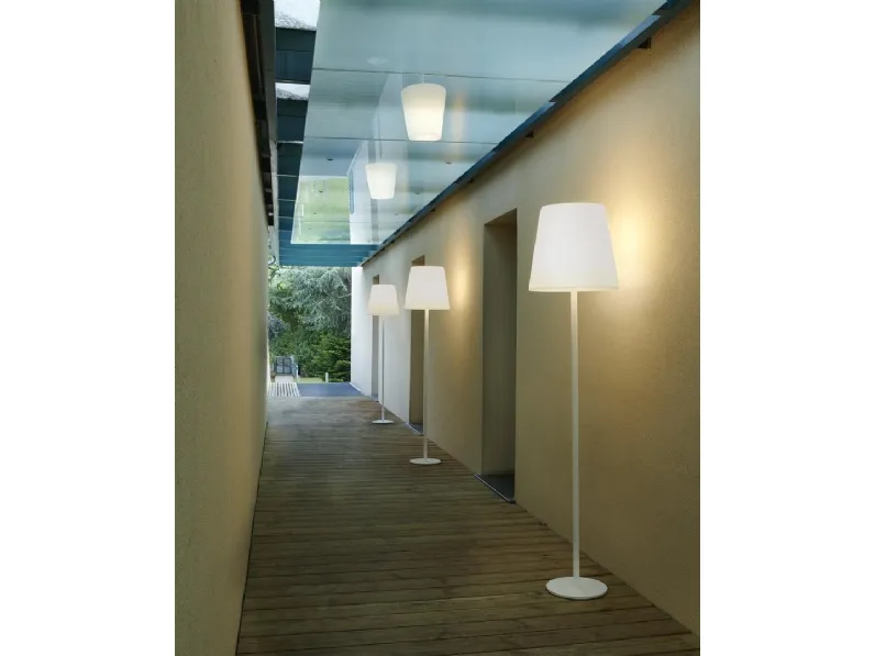 Lampada da terra in polietilene e acciaio Ali Baba di Slide