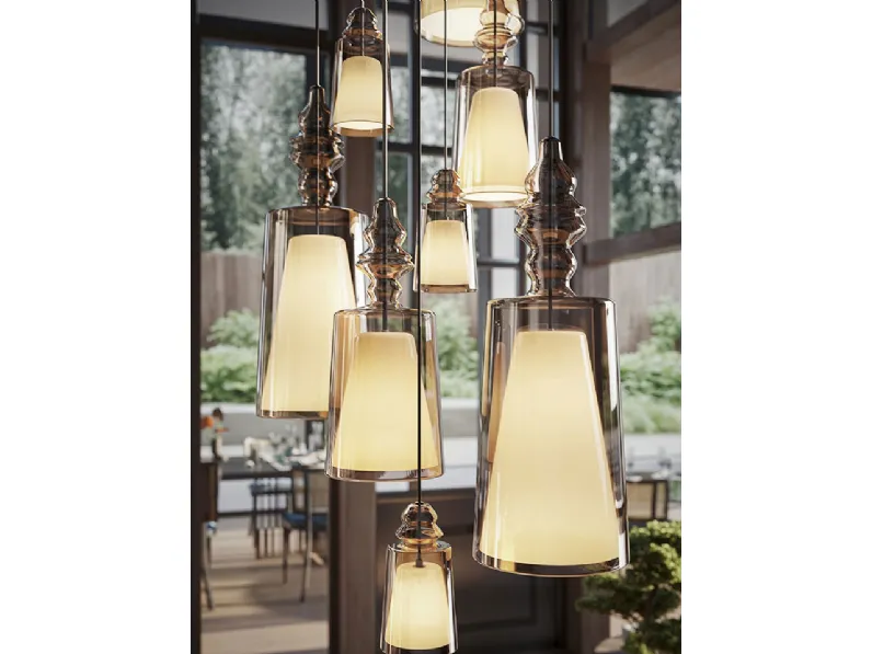 Lampada a sospensione Alibaglass di Karman