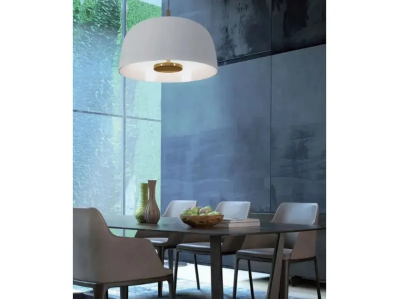 Lampada a sospensione Artù in metacrilato verniciato di Status