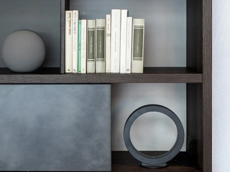 Lampada da tavolo Assolo in alluminio finitura Nero di Cini&Nils