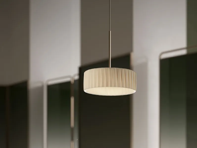 Lampada a sospensione Bella in tessuto di Panzeri