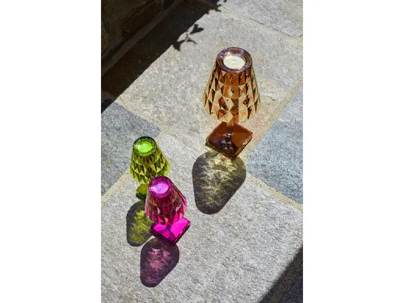 Lampada ricaricabile Big Battery Outdoor in plexiglas di Kartell