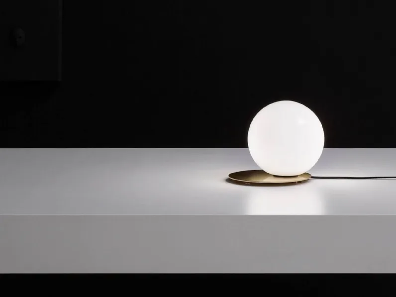 Lampada da tavolo in ottone e vetro soffiato Bijoux di Vesoi