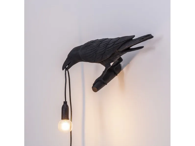 Lampada da parete Bird Nero di Seletti