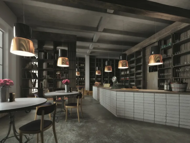 Lampada a sospensione Bloom in vetro soffiato di Prandina