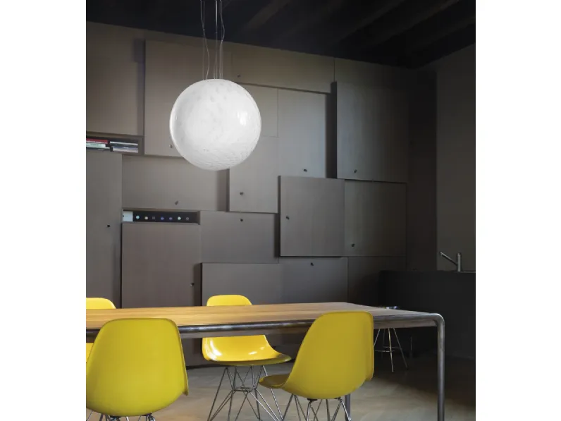 Lampada a sospensione Bolle in vetro di Vistosi