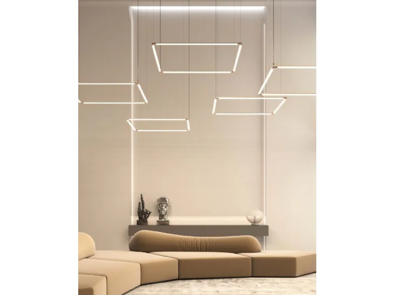 Lampada a sospensione Lucilla in alluminio di Cattaneo