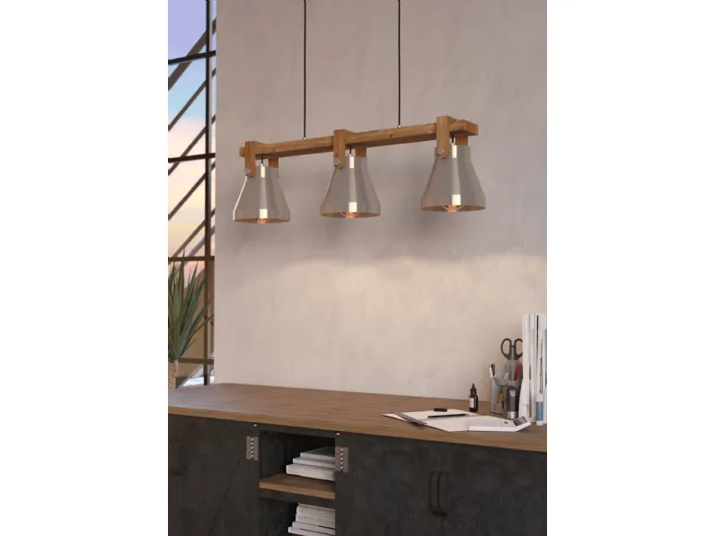 Lampada a sospensione Cawton di Eglo