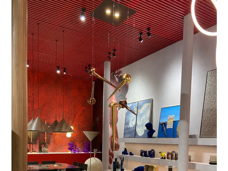 Lampada a sospensione Chiodo Lamp in ceramica smaltata di Adriani e Rossi