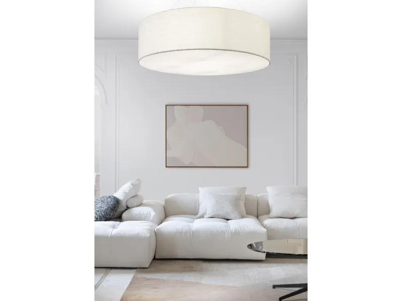 Lampada a sospensione Circus in tessuto di Contardi