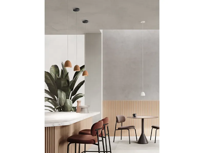 Lampada a sospensione Concrete in cemento di Ondaluce