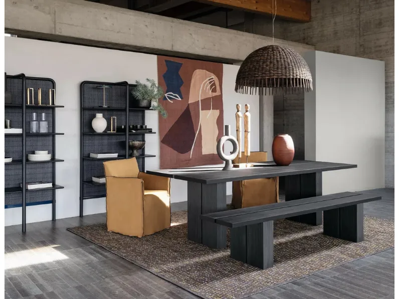 Lampada a sospensione Croco con paralume in rattan di Gervasoni