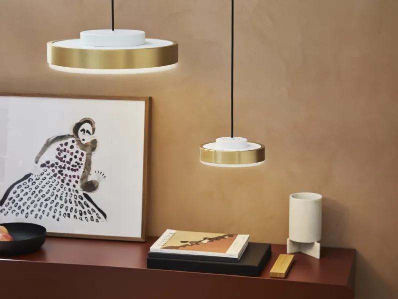 Lampada a sospensione Discus di Contardi