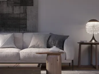 La lampada da tavolo Eclisse Sphere di LIGHT4 illumina con eleganza.