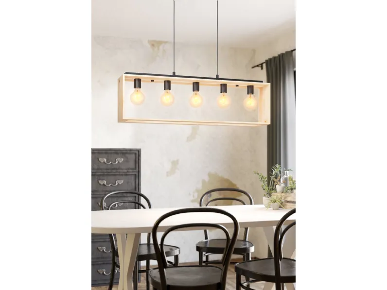 Lampada a sospensione Famborough di Eglo