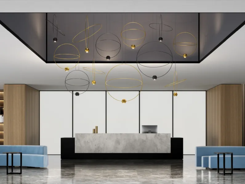 Lampada a sospensione in metallo Elara di Lodes