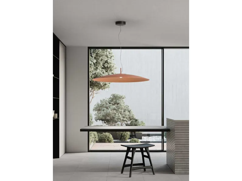 Lampada a sospensione Elle in alluminio di Ondaluce