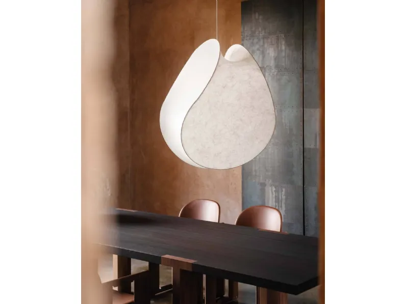 Lampada a sospensione in vetroresina Equinox di Tacchini