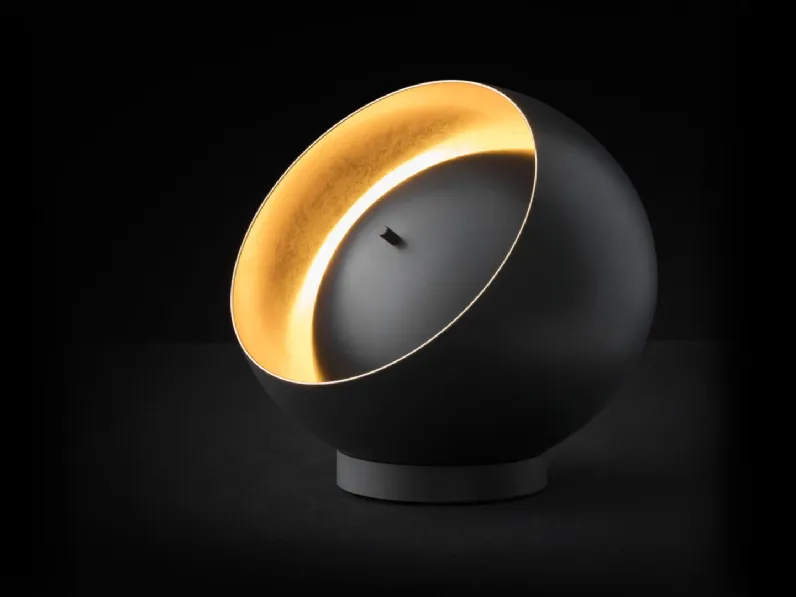 Lampada da tavolo in metallo Eva di Oluce