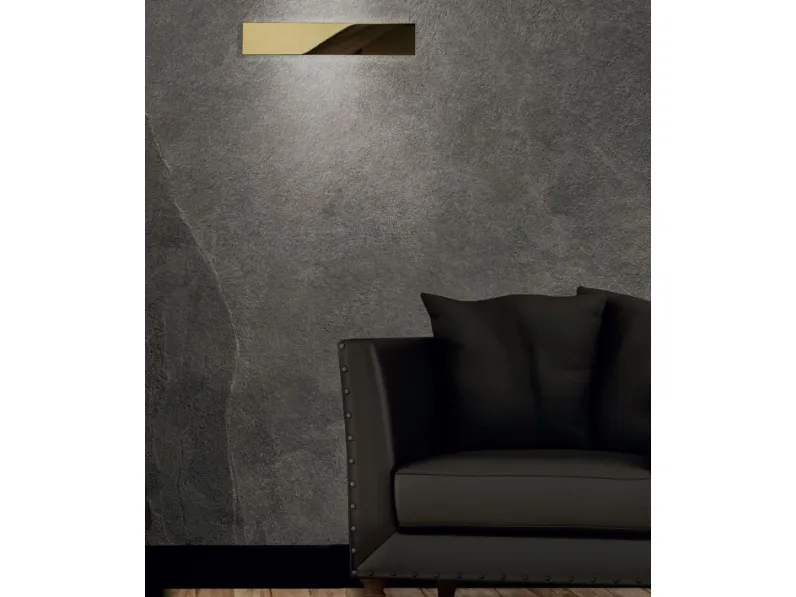 Lampada Fashion da parete in elegante metallo dorato di Status